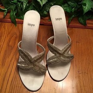 Impo Starfish Silver Strapless Heel, SZ 11